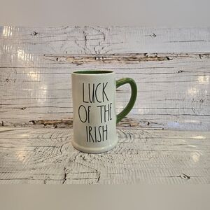 Rae Dunn "Luck of the Irish" Ceramic Beer Stein
